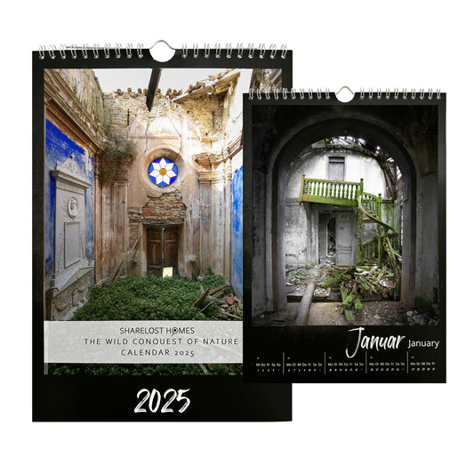 Abandoned Places - Nature Decay Calendar 2025